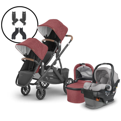 2024 UPPAbaby Vista V2 Double Stroller and Mesa V2 Travel System - Lucy / Stella