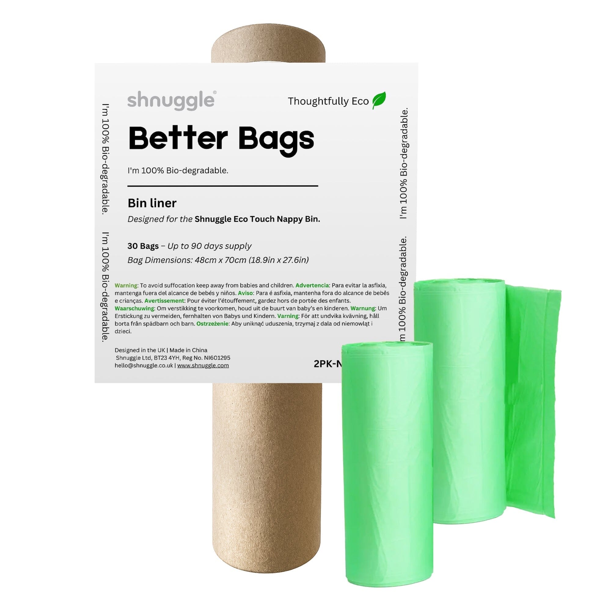 Shnuggle Better Bag Nappy Bin Liners- Strolleria