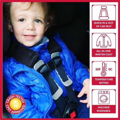 Onekid Car Seat Coat | The Road Coat Transition - Royal Blue