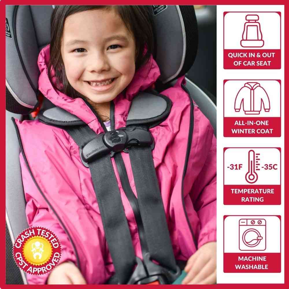 Onekid Car Seat Coat | The Road Coat Arctic - Fuchsia- Strolleria