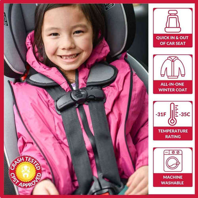 Onekid Car Seat Coat | The Road Coat Arctic - Fuchsia