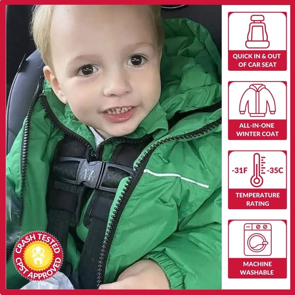 Onekid Car Seat Coat | The Road Coat Arctic - Green- Strolleria