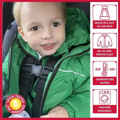 Onekid Car Seat Coat | The Road Coat Arctic - Green