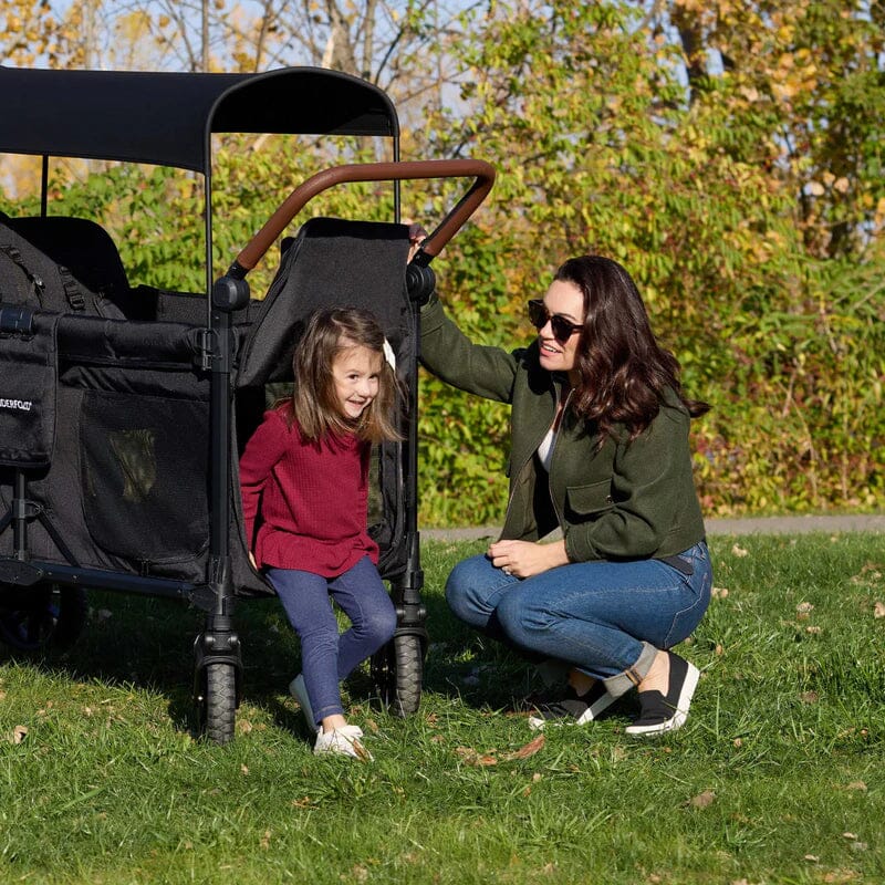 Wonderfold W6 Luxe Pro 6-Seater Stroller Wagon - Black