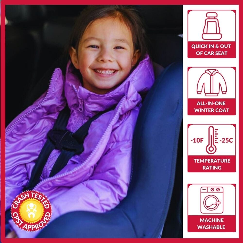 Onekid Car Seat Coat | The Road Coat Vegan - Purple- Strolleria