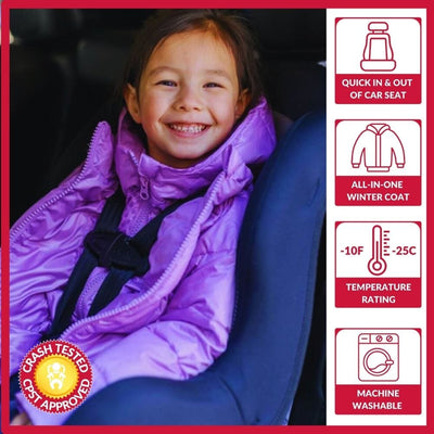 Onekid Car Seat Coat | The Road Coat Vegan - Purple