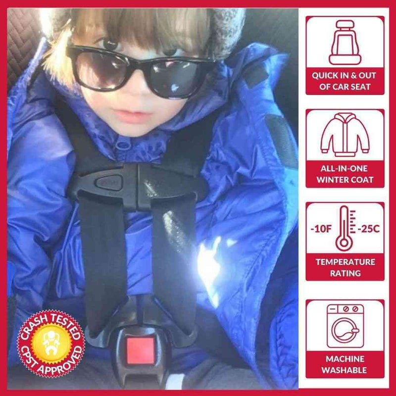 Onekid Car Seat Coat | The Road Coat Vegan - Royal Blue