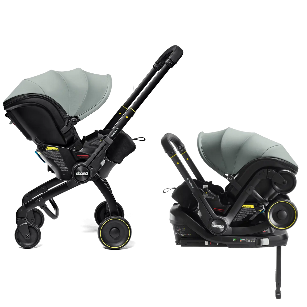 Doona X Infant Car Seat + Latch Base & Stroller- Strolleria