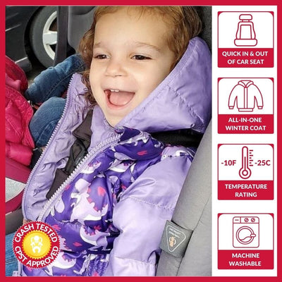 Onekid Car Seat Coat | The Road Coat Vegan - Purple Raptor