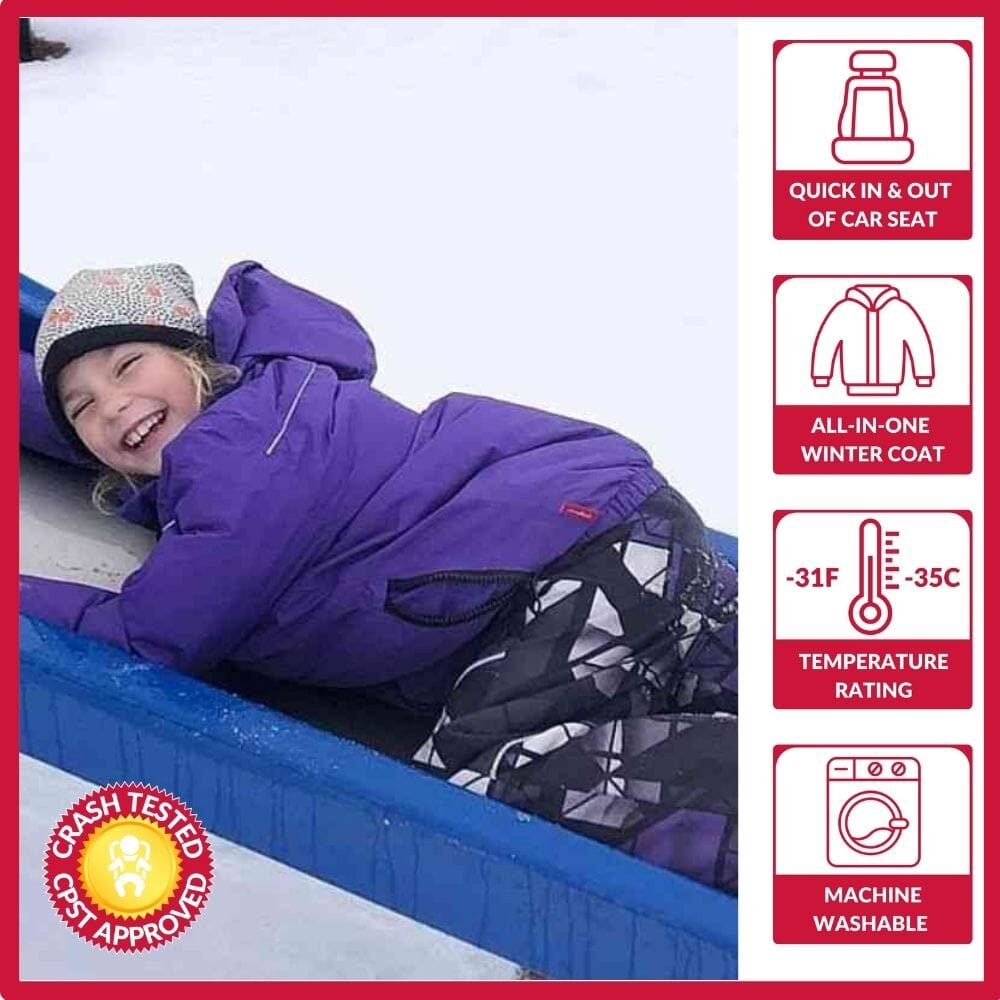Onekid Car Seat Coat | The Road Coat Arctic - Purple- Strolleria