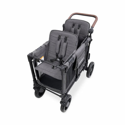 Wonderfold W2 Luxe Pro Double Seater Stroller Wagon - Charcoal Gray