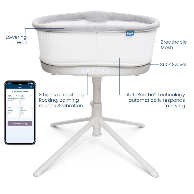 Halo BassiNest Connected Swivel Sleeper 3.0- Strolleria