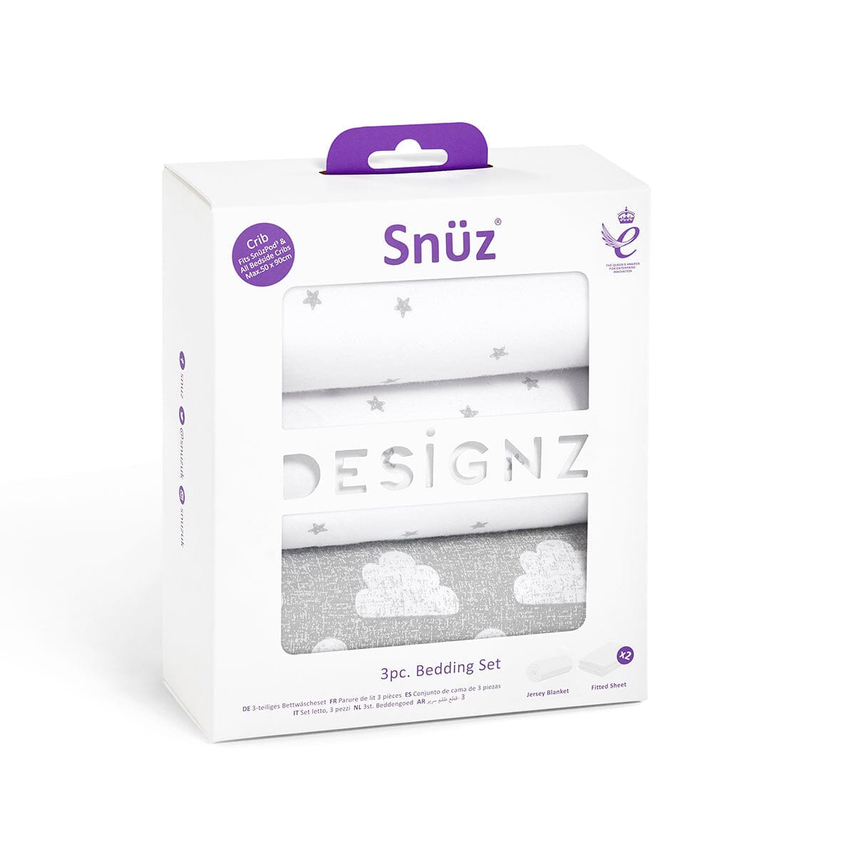 Snuz Snuz 3pc. Bassinet Bedding Set - Cloud- Strolleria