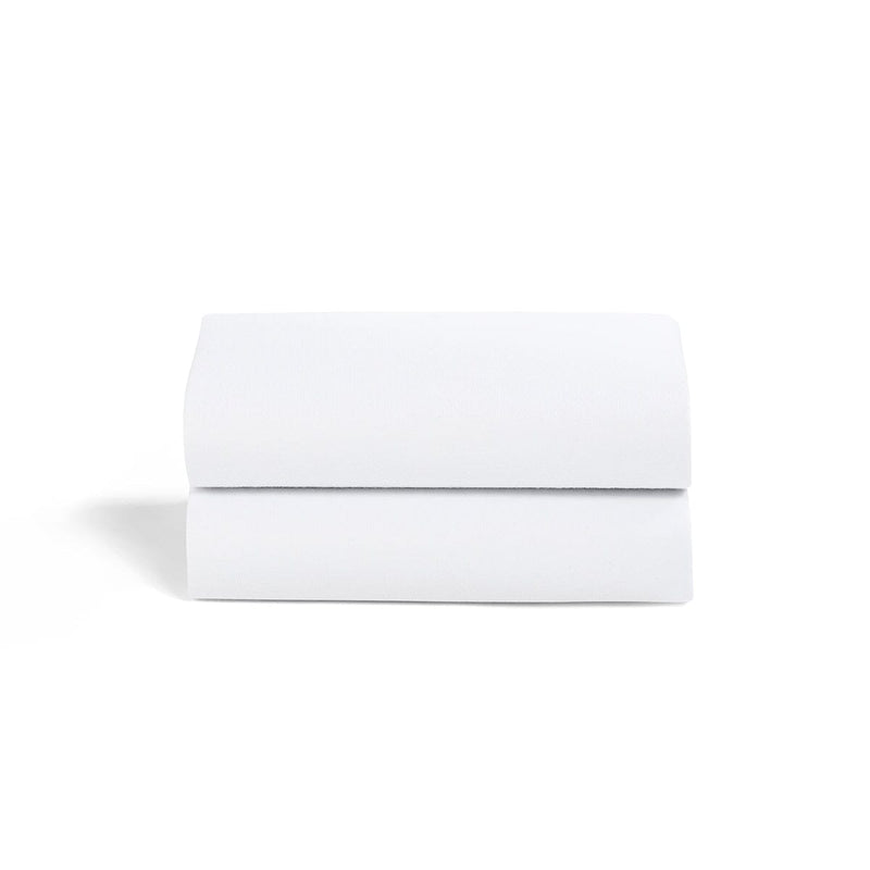 Snuz Twin Pack Bassinet Sheets - White