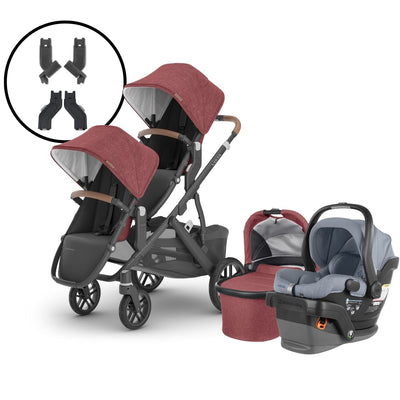 2024 UPPAbaby Vista V2 Double Stroller and Mesa V2 Travel System - Lucy / Gregory