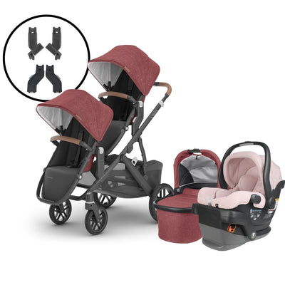 2024 UPPAbaby Vista V2 Double Stroller and Mesa V2 Travel System - Lucy / Alice