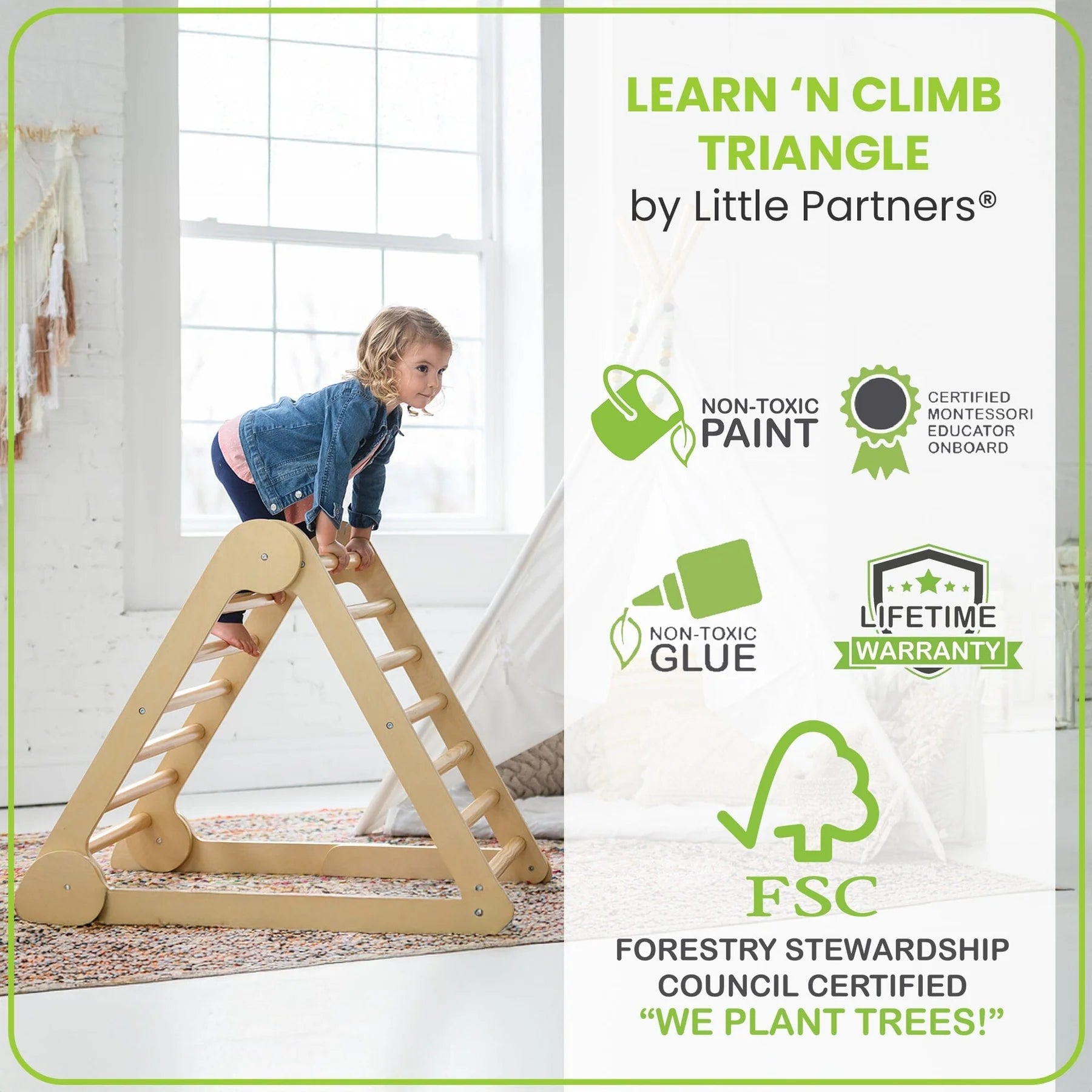 Little Partners Learn 'N Climb Triangle (Knock-Down)- Strolleria