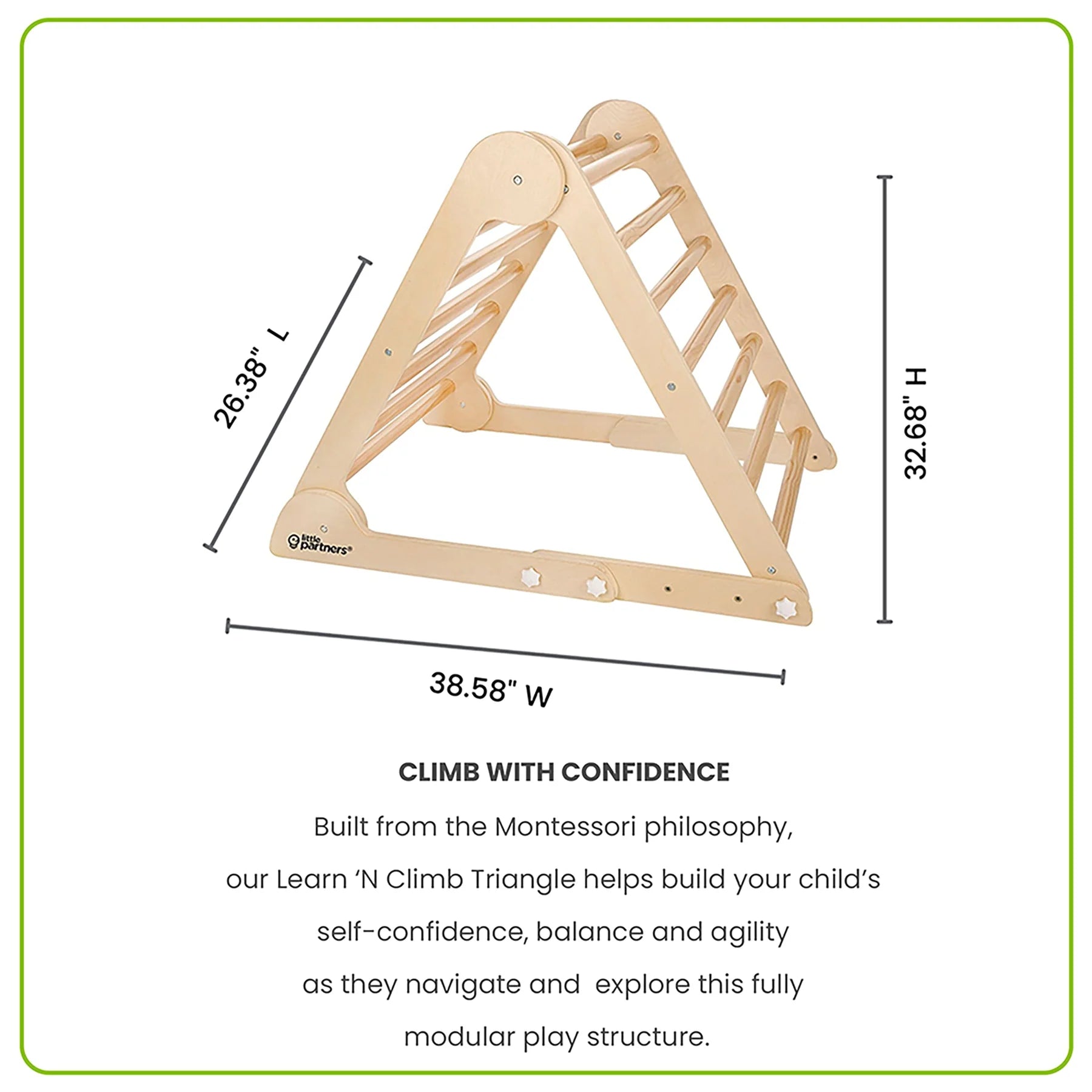 Little Partners Learn 'N Climb Triangle (Knock-Down)- Strolleria