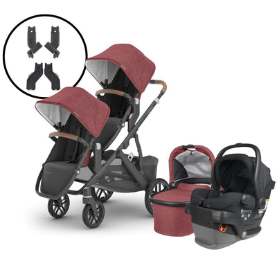 2024 UPPAbaby Vista V2 Double Stroller and Mesa V2 Travel System - Lucy / Jake