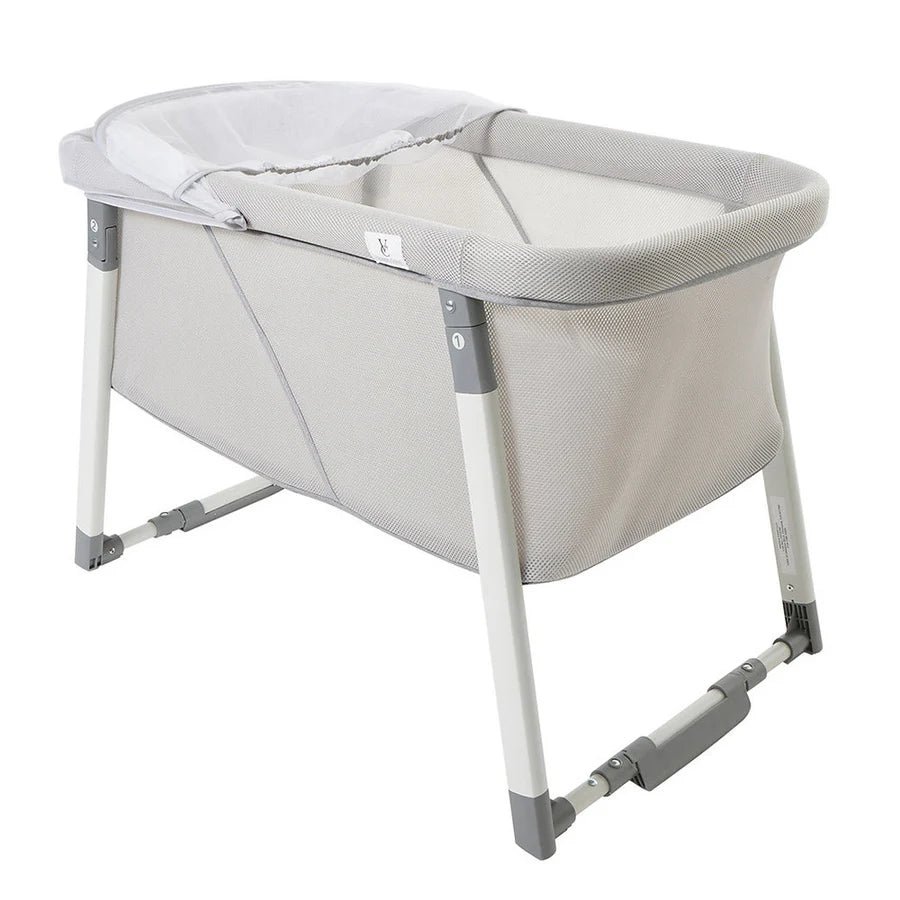 Venice Child Malibu Dreams Rocking Mini Bassinet in Gray- Strolleria
