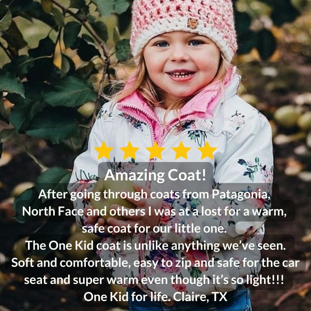 Onekid Car Seat Coat | The Road Coat Transition - Floral Print- Strolleria