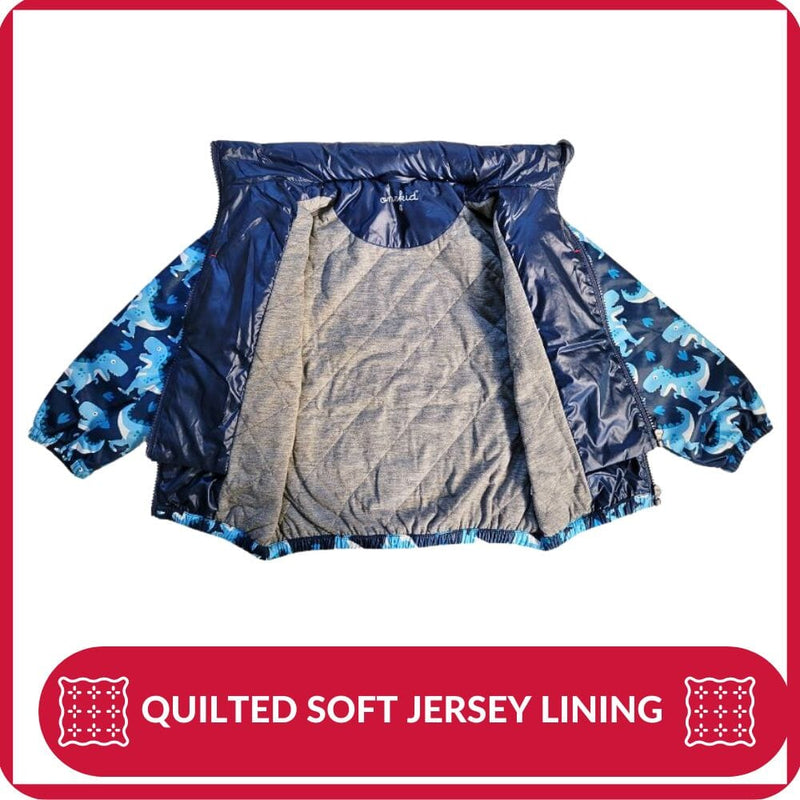Onekid Car Seat Coat | The Road Coat Transition - Navy Raptor Print