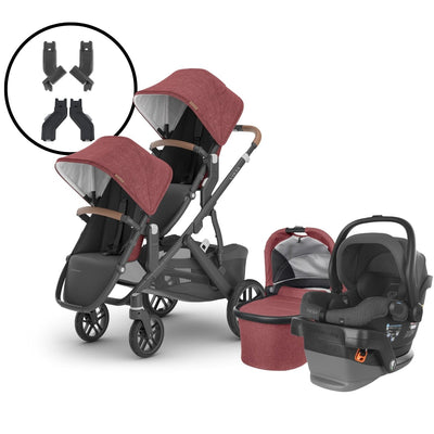 2024 UPPAbaby Vista V2 Double Stroller and Mesa V2 Travel System - Lucy / Greyson