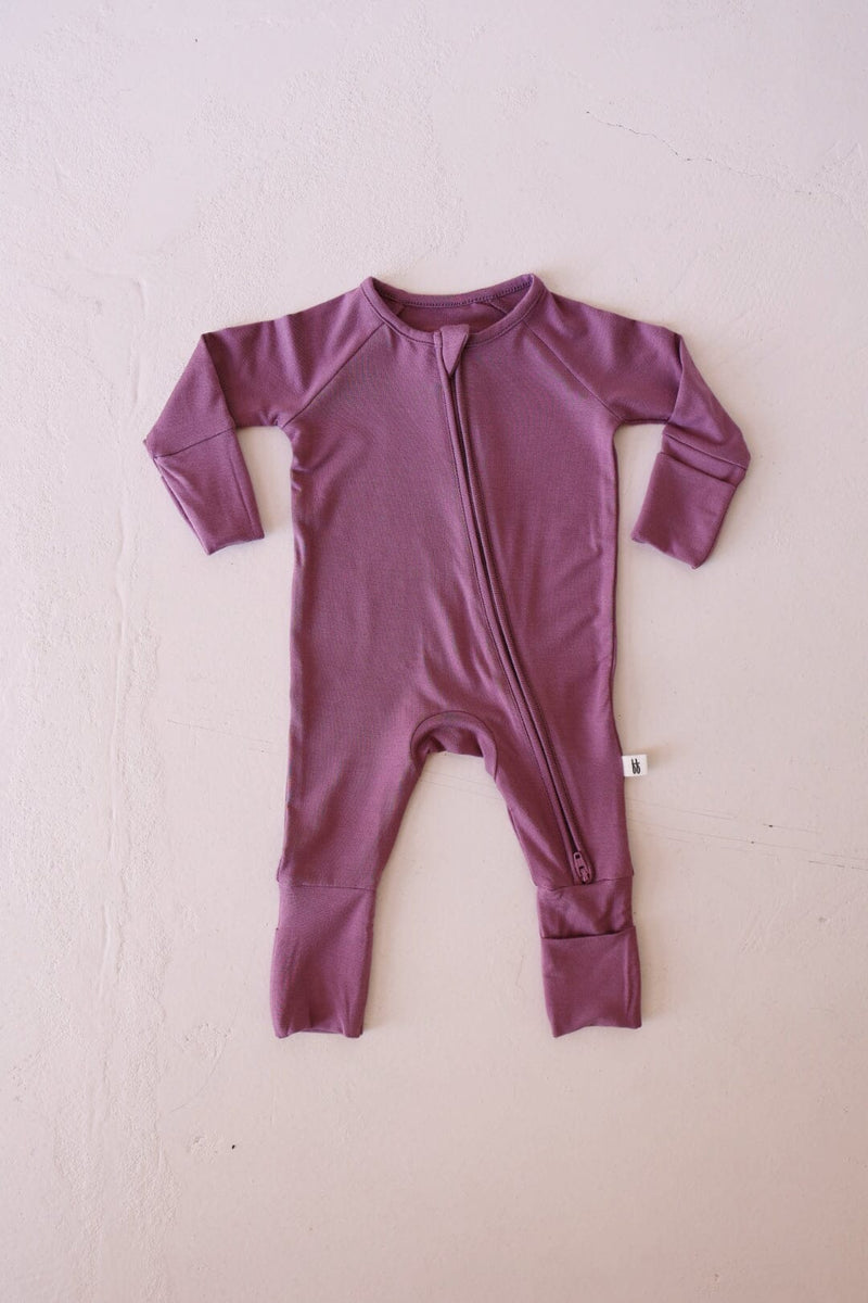 Forever French Baby - Bamboo Zip Pajamas | Amethyst