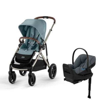 Cybex Gazelle S 2 and Cloud G Lux Travel System - Sky Blue / Monument Grey