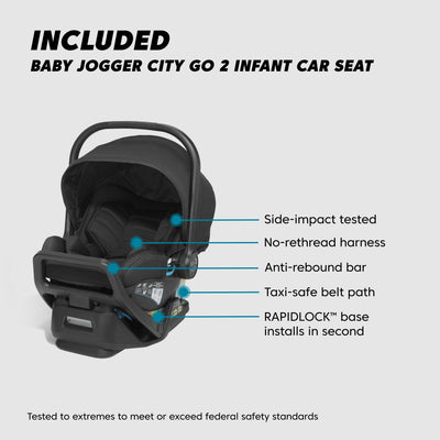 Baby Jogger City Select® 2 Travel System - Lunar Black