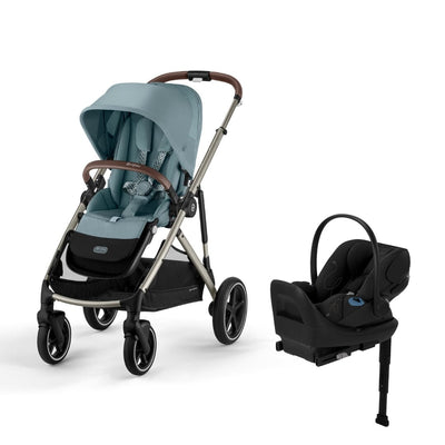 Cybex Gazelle S 2 and Cloud G Lux Travel System - Sky Blue / Moon Black