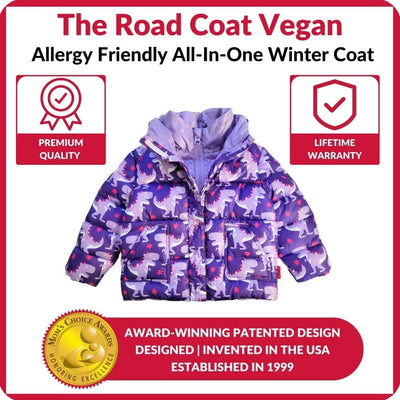 Onekid Car Seat Coat | The Road Coat Vegan - Purple Raptor