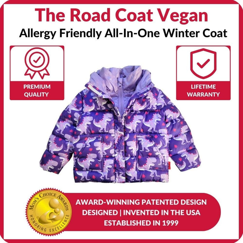 Onekid Car Seat Coat | The Road Coat Vegan - Purple Raptor