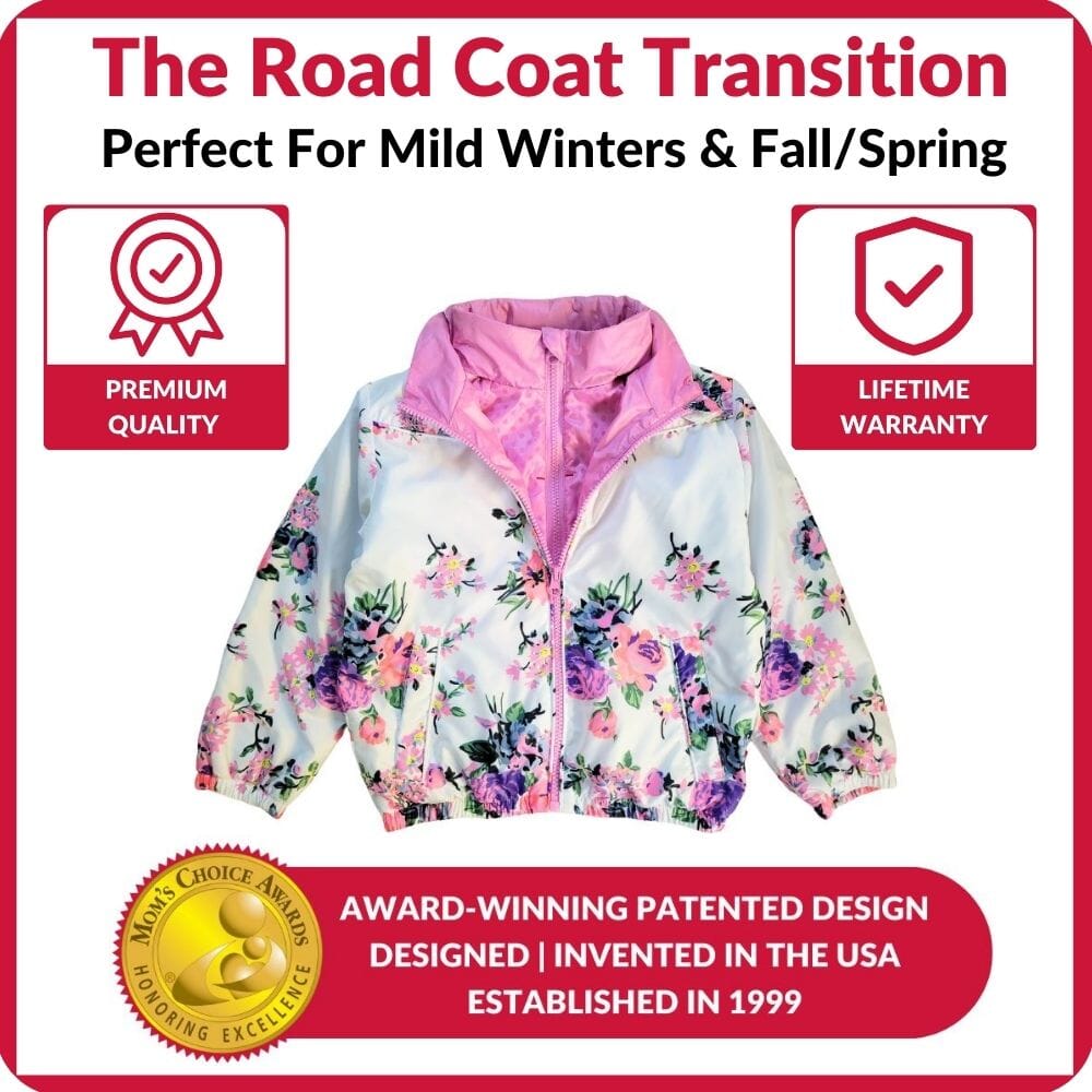 Onekid Car Seat Coat | The Road Coat Transition - Floral Print- Strolleria