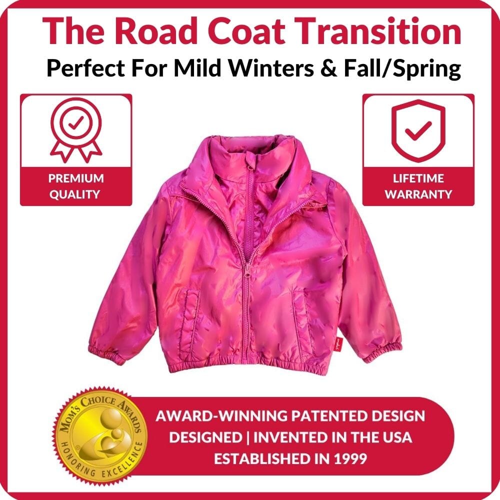 Onekid Car Seat Coat | The Road Coat Transition - Fuchsia- Strolleria
