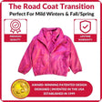 Onekid Car Seat Coat | The Road Coat Transition - Fuchsia - Bambi Baby