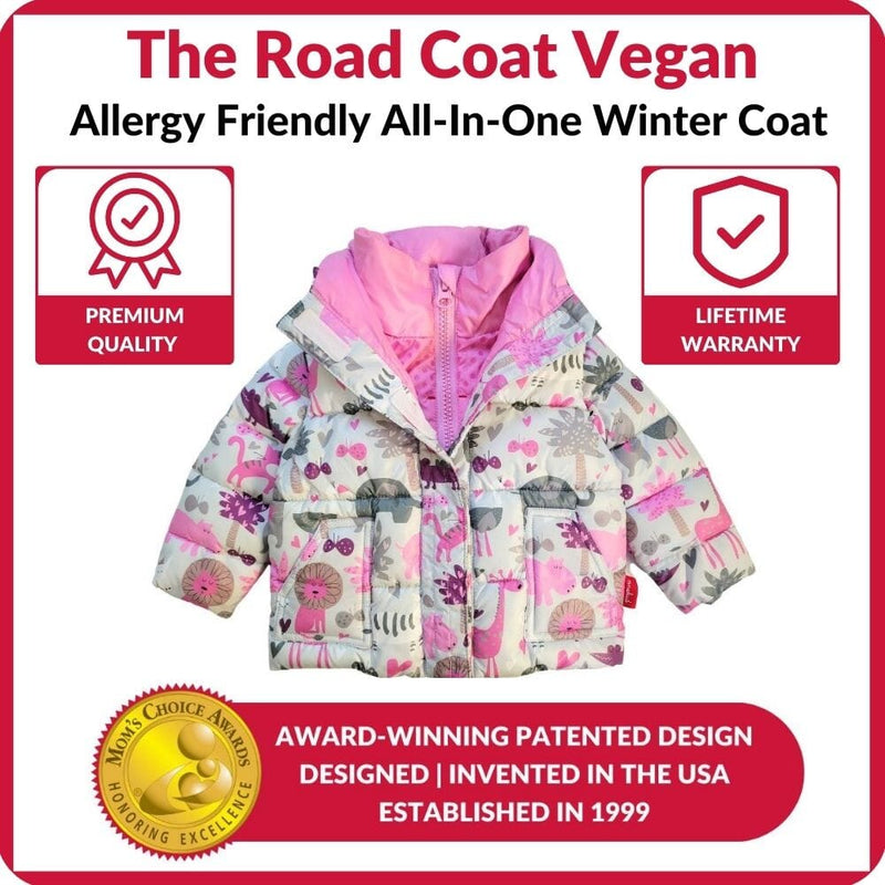 Onekid Car Seat Coat | The Road Coat Vegan - Safari Print
