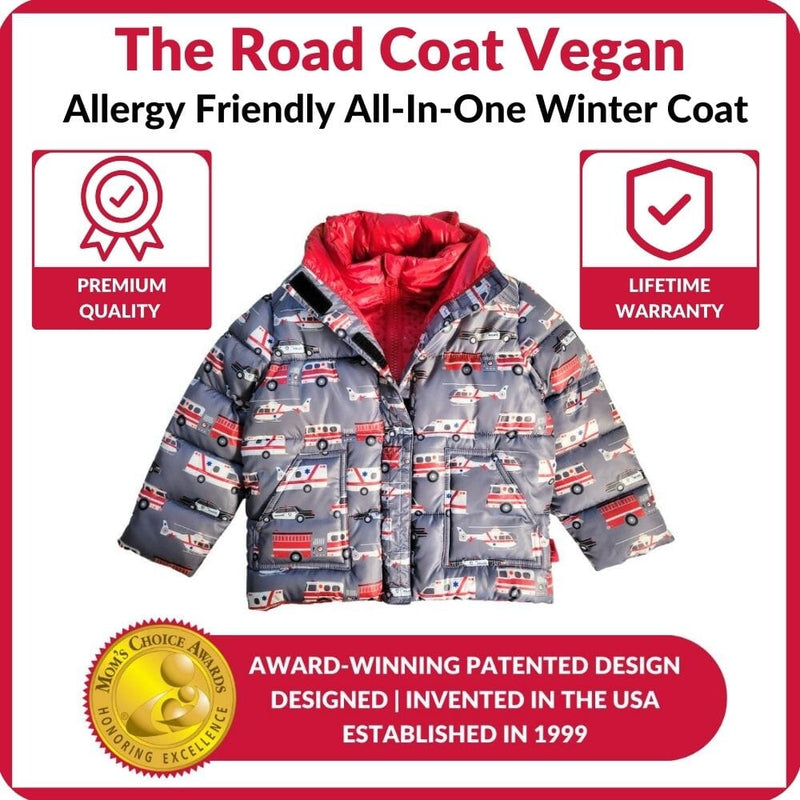 Onekid Car Seat Coat | The Road Coat Vegan - Rescue Print