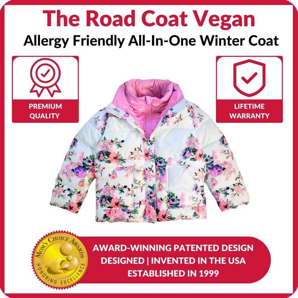 Onekid Car Seat Coat | The Road Coat Vegan - Floral Print- Strolleria