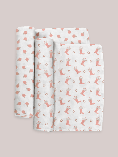 JuJuBe Swaddle Blanket Set - Bloomin' Boot