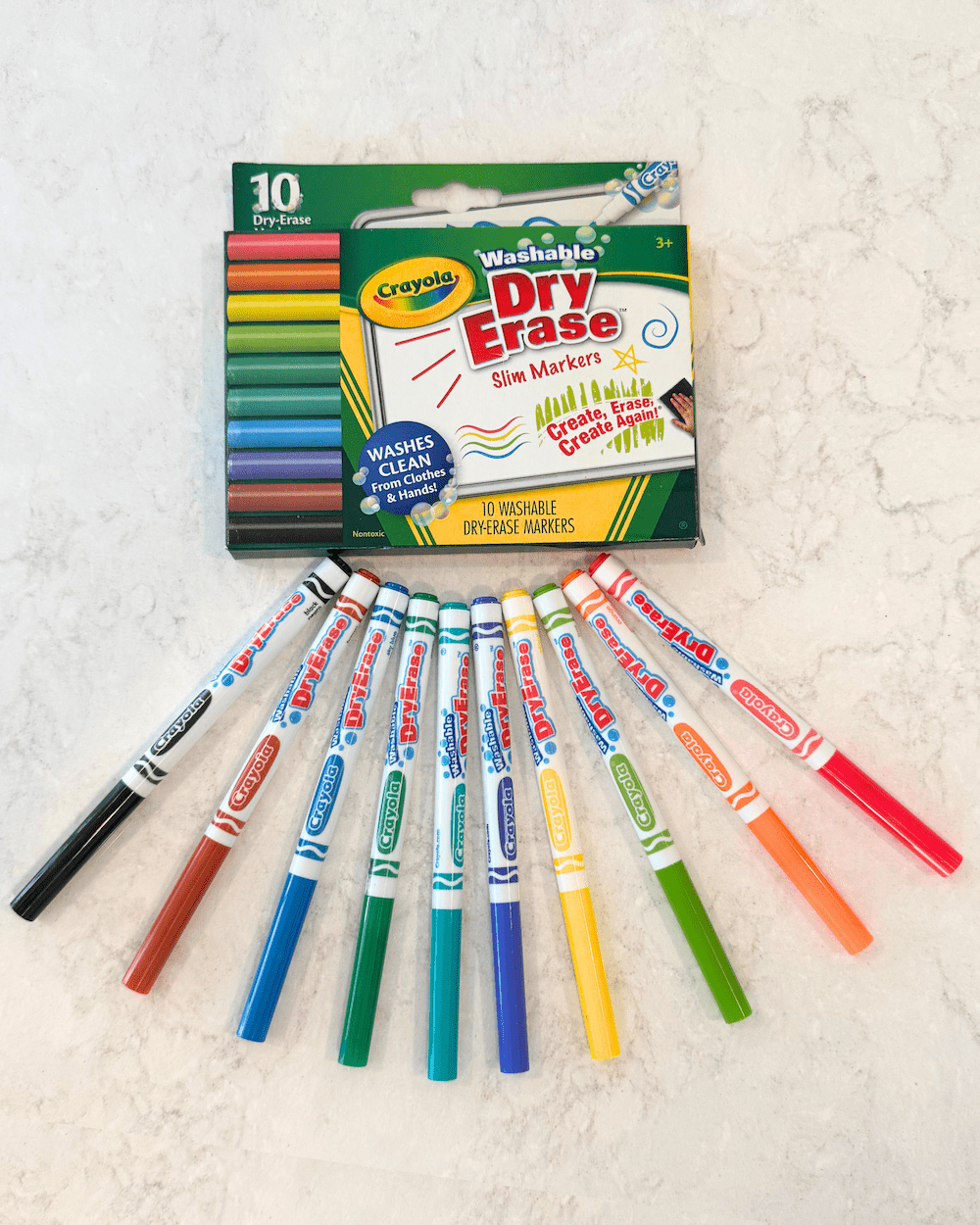 UnbuckleMe® Crayola Washable Dry-Erase Markers (10 pack)- Strolleria