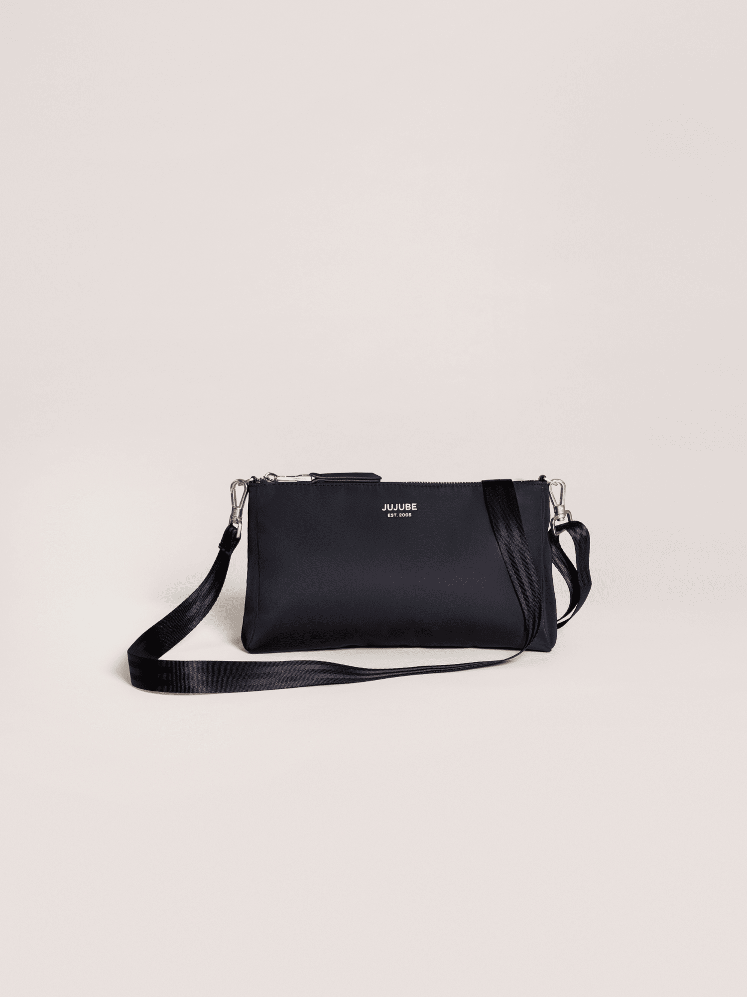 JuJuBe 3-Piece Pouch Clutch Purse Set - Black- Strolleria