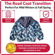 Onekid Car Seat Coat | The Road Coat Transition - Navy Raptor Print - Bambi Baby
