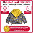 Onekid Car Seat Coat | The Road Coat Transition - Construction Print - Bambi Baby