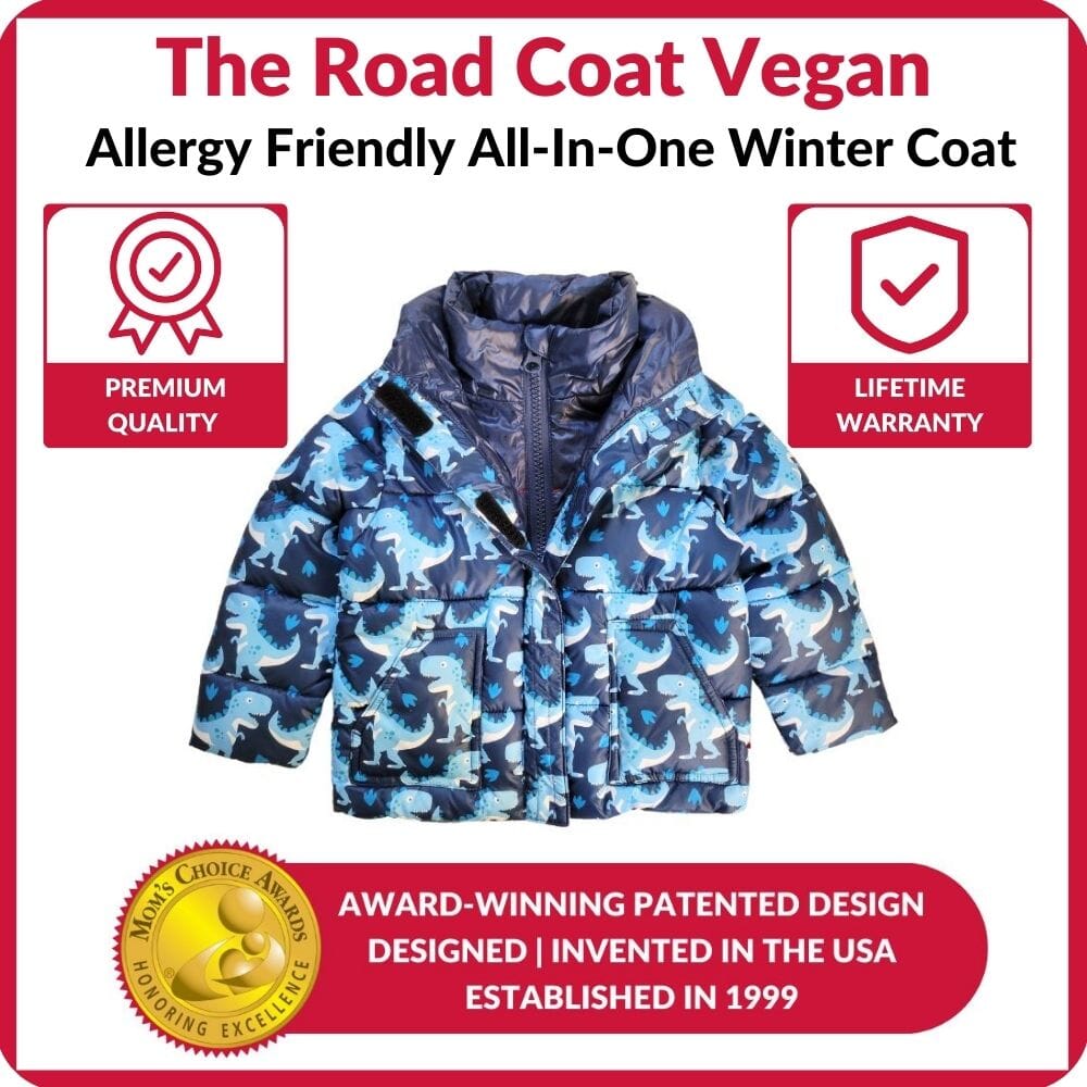 Onekid Car Seat Coat | The Road Coat Vegan - Navy Raptor Print- Strolleria