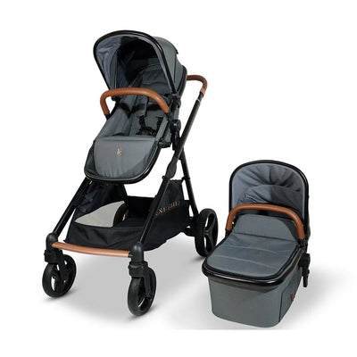Venice Child Ventura Single to Double Sit-And-Stand Tandem Stroller with Bassinet