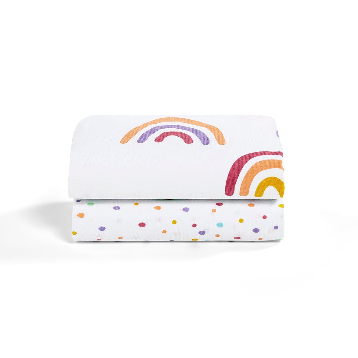 Snuz Twin Pack Bassinet Sheets - Multi Rainbow- Strolleria