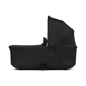 Space Black Joolz Hub2 Cot Newborn Bassinet with Canopy - Side Profile | Strolleria