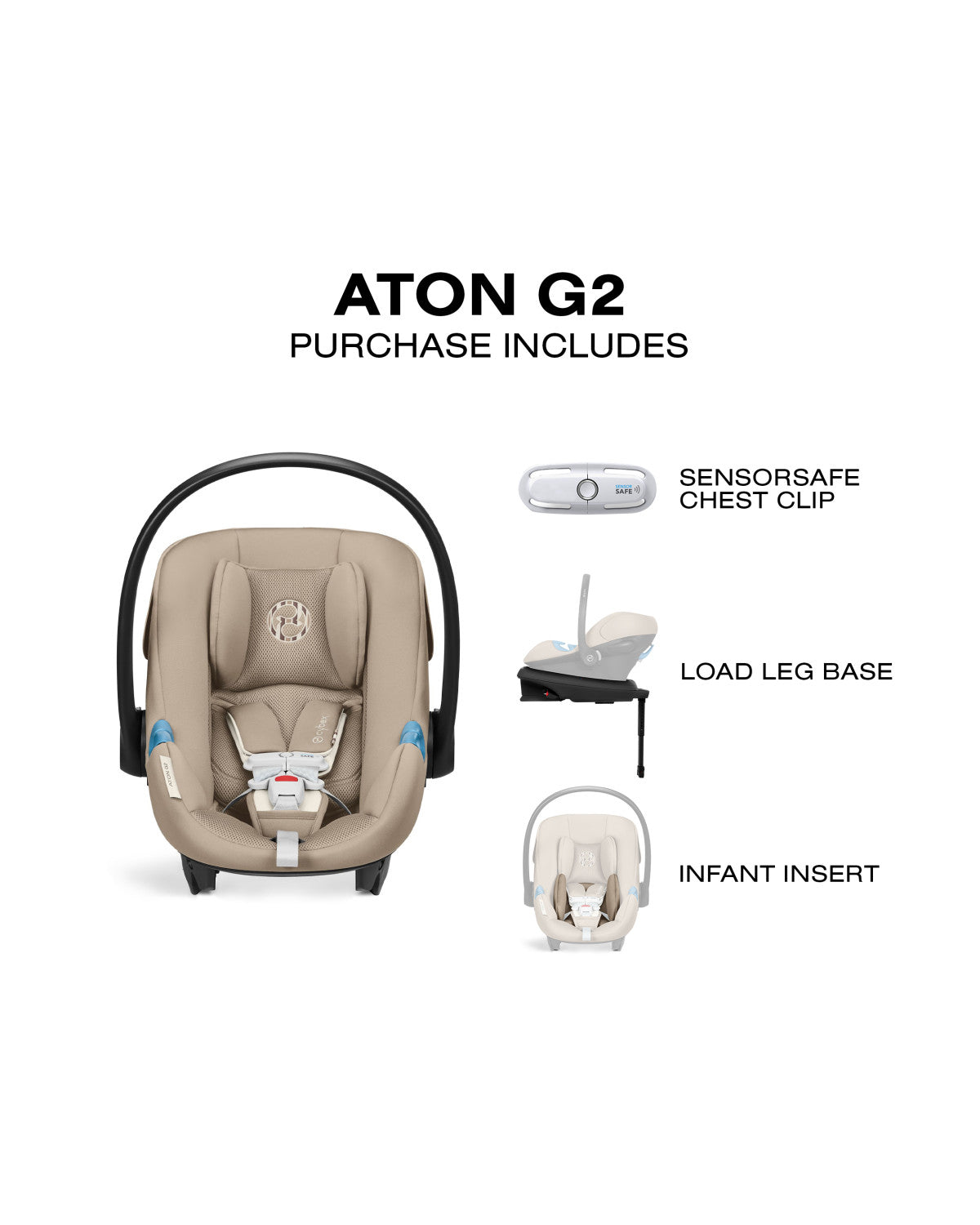 Cybex Aton G2 Infant Car Seat with Load Leg Base