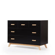 dadada Soho 5-Drawer Dresser in Black/Natural - Bambi Baby